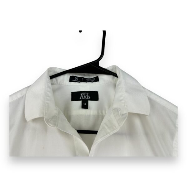 Nordstrom Kids Boy’s White Button Up Dress Shirt Size 14 - Image 9